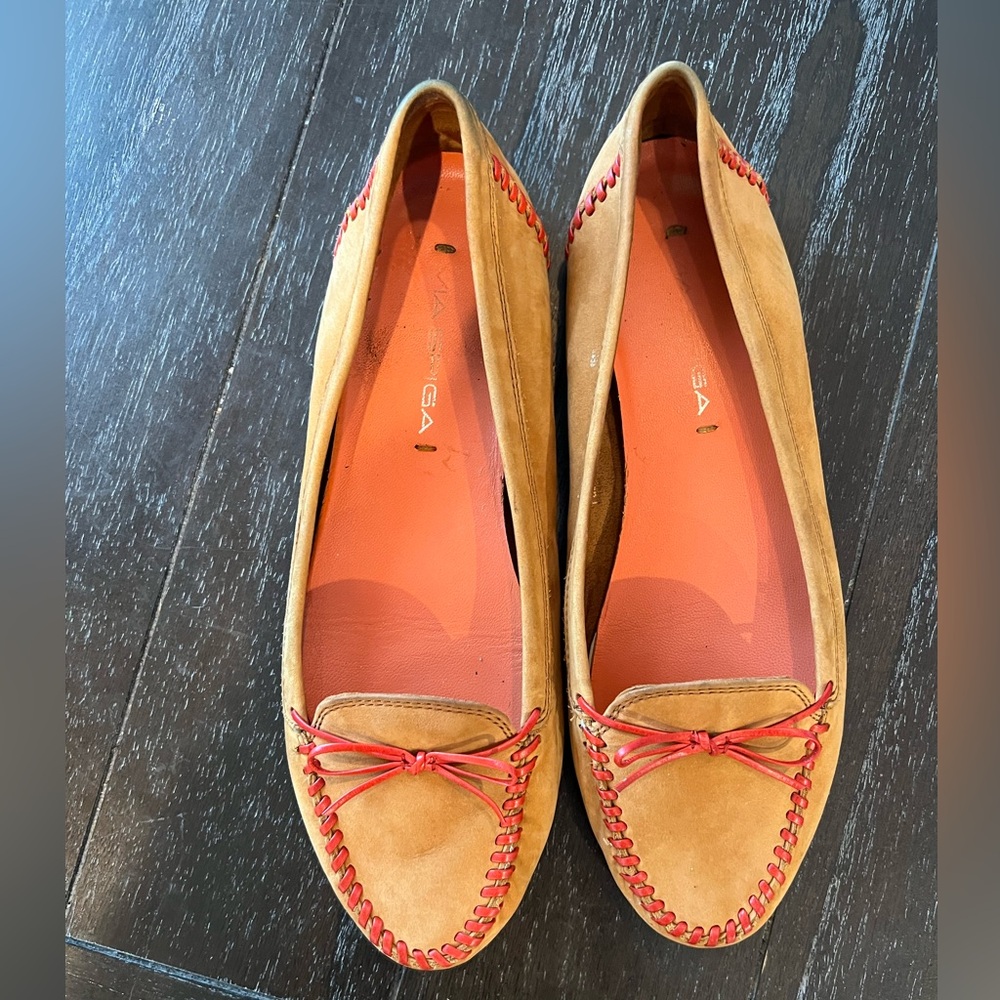 Via spiga leather loafer moccasin